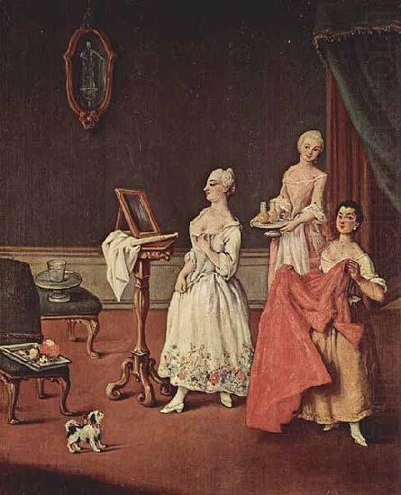 Pietro Longhi Dame bei der Toilette china oil painting image